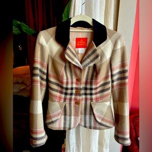 Vivienne Westwood Red Label Plaid Tartan Jacket